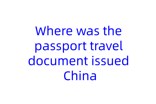 Where was the passport travel document issued China